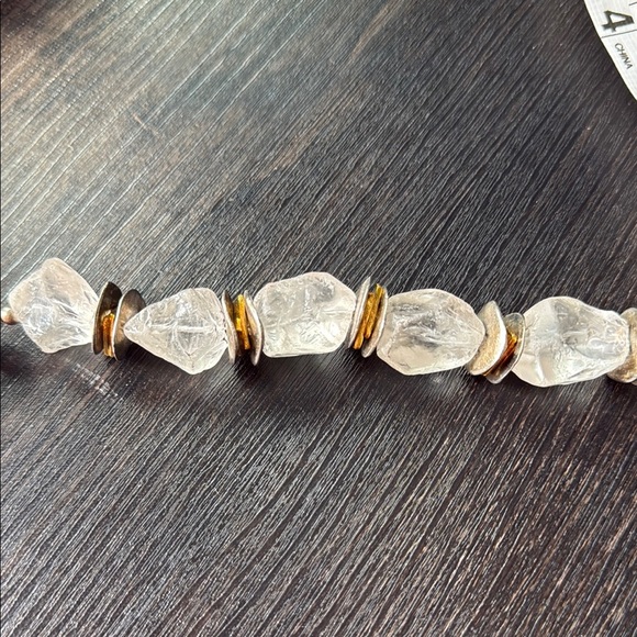 Artist Gold and Silver Bohemian Necklace with Organic Design 20 inches - Picture 4 of 4